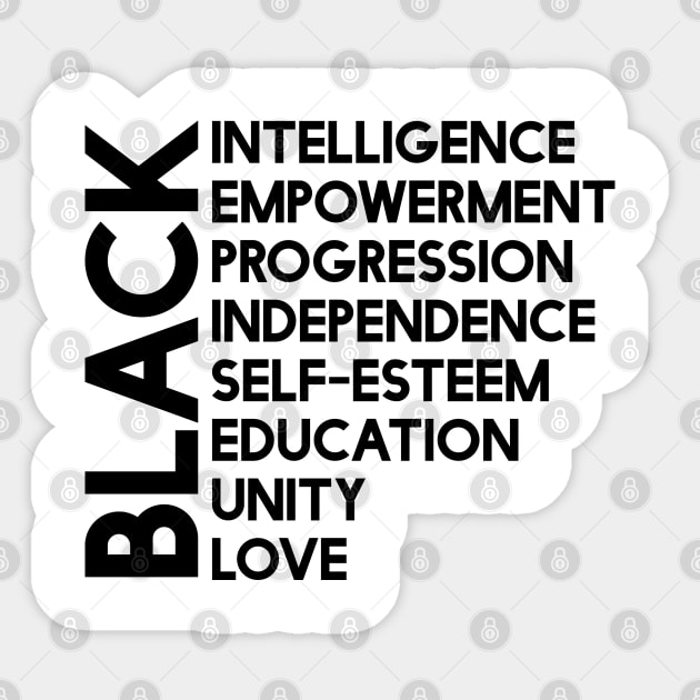 Black Power | African American | Black lives Sticker by UrbanLifeApparel